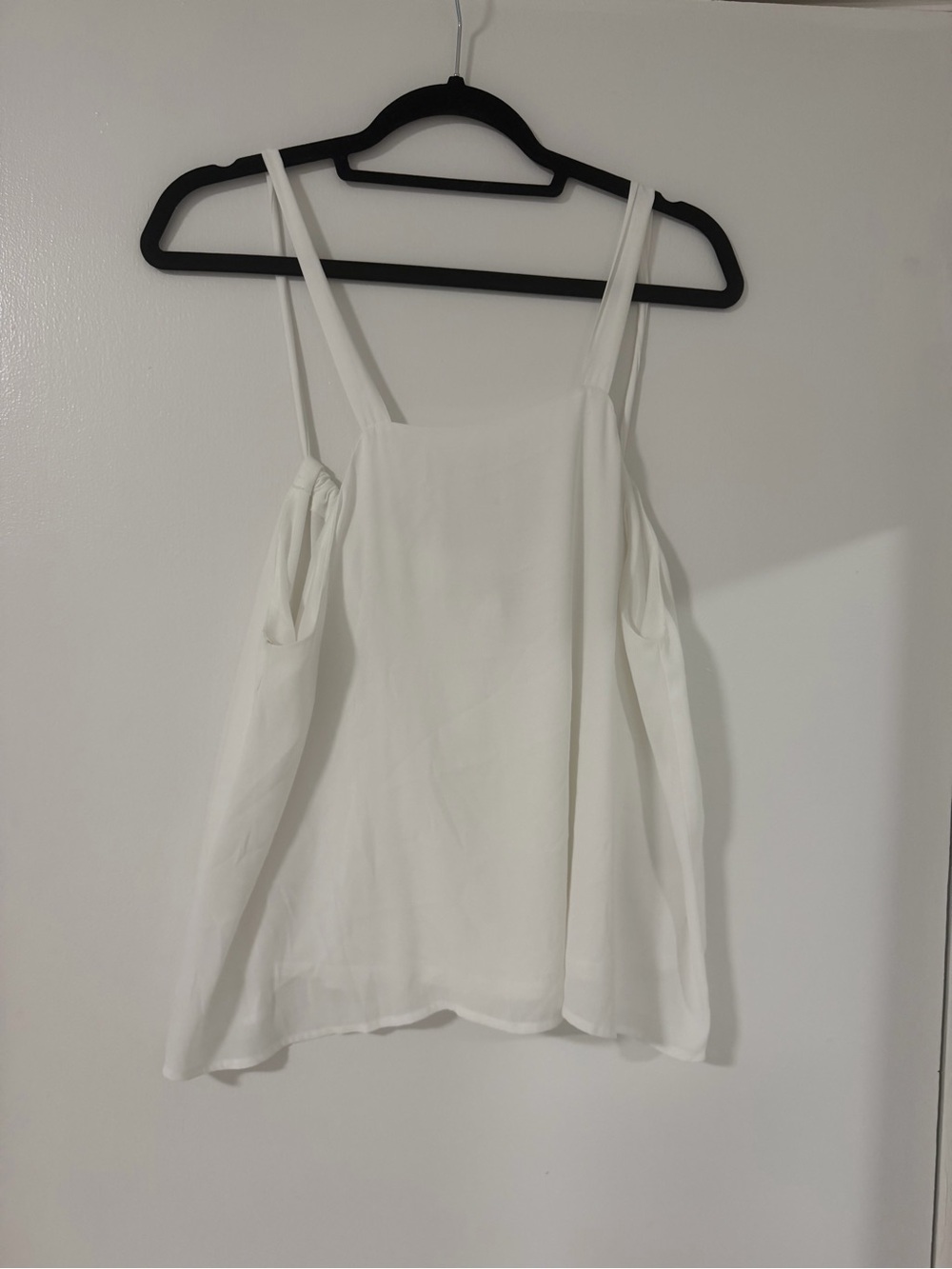 Lush Off-White Double-Strap Flowy Camisole